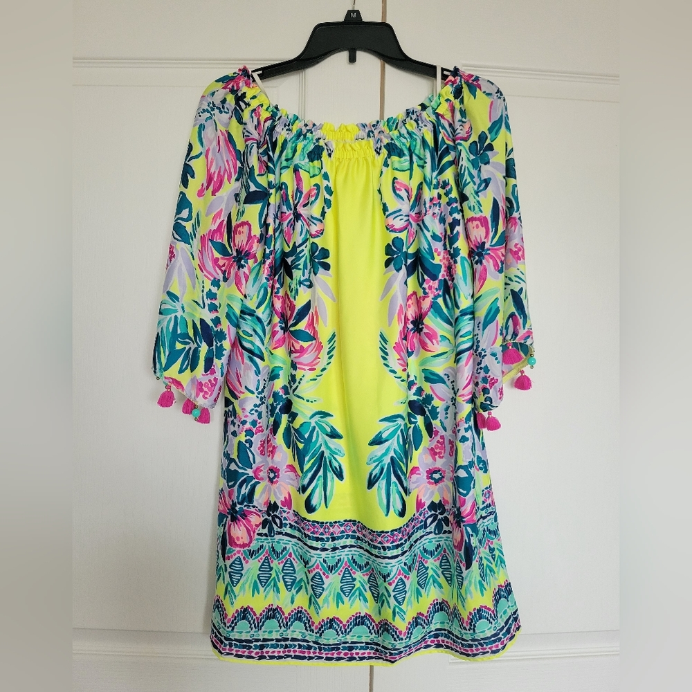 Lilly Pulitzer Payge off the shoulder silk dress